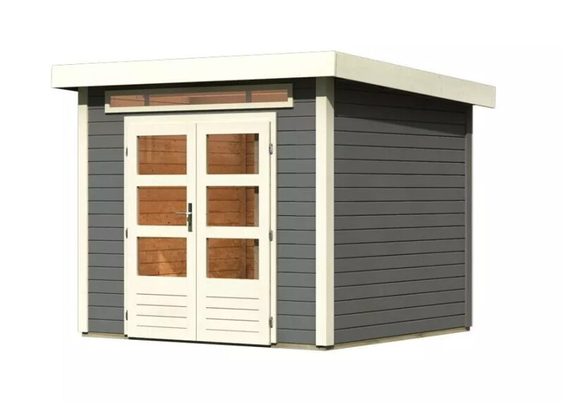 drevený domček KARIBU KANDERN 3 (82987) terragrau LG3609