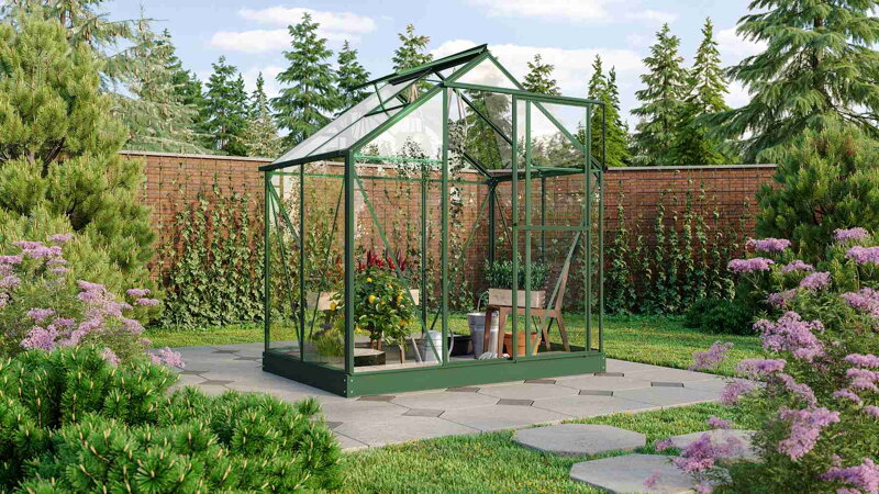 skleník VITAVIA TRITON 2500 číre sklo 3 mm zelený LG3652