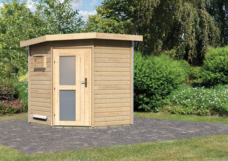 fínska sauna KARIBU PEKKA (86218) natur LG3997