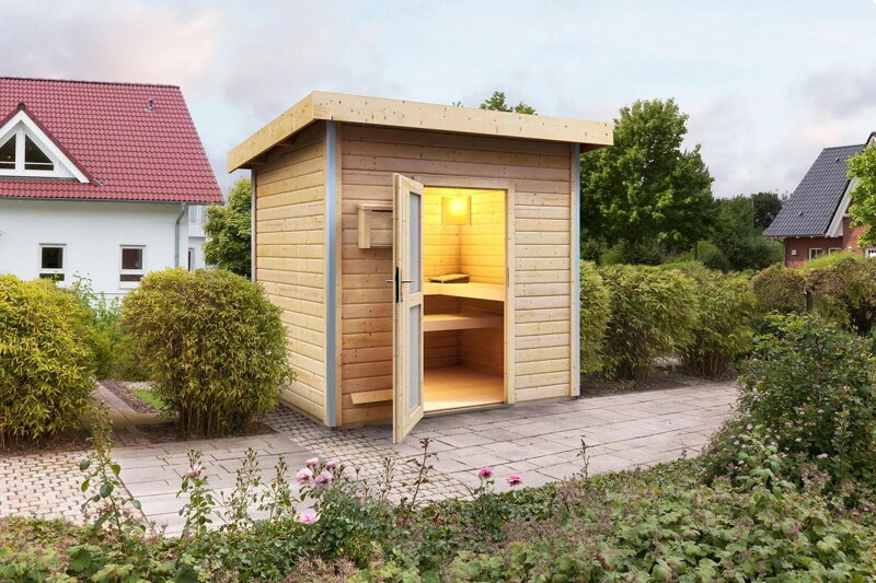 fínska sauna KARIBU NORGE (86200) natur LG4009