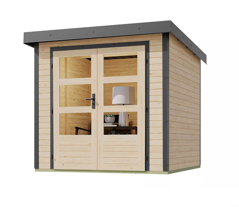 hybridný domček KARIBU JUPITER A (93409) natur / terragrau LG4027