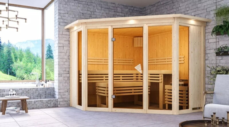 fínska sauna KARIBU ALCINDA (6109) LG4211