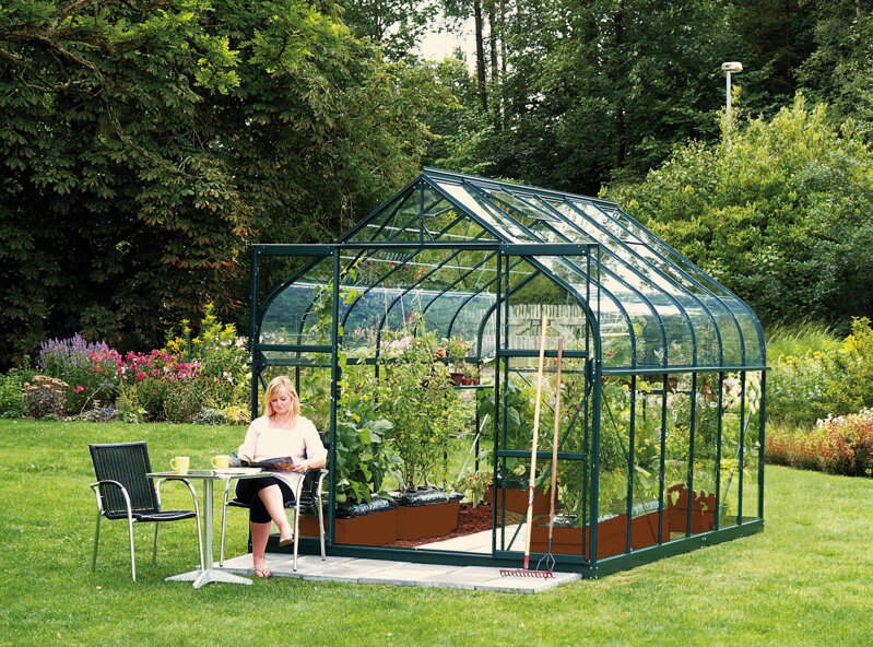 skleník VITAVIA DIANA 9900 číre sklo 3 mm zelený LG4235