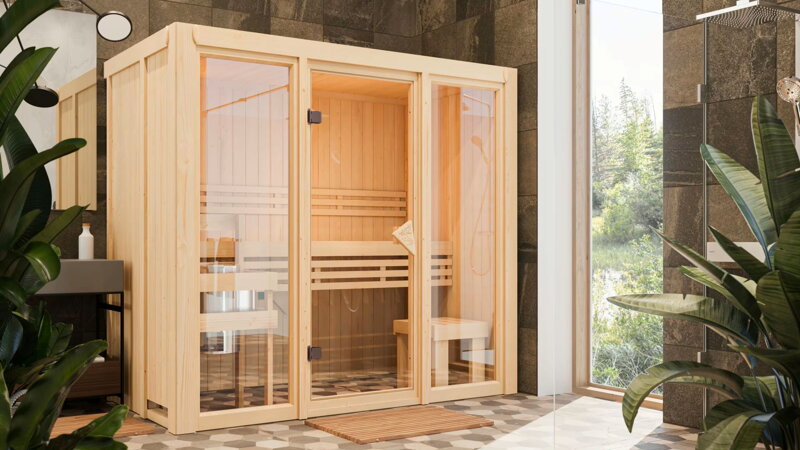 fínska sauna KARIBU AVARI 2 (93005) LG4625