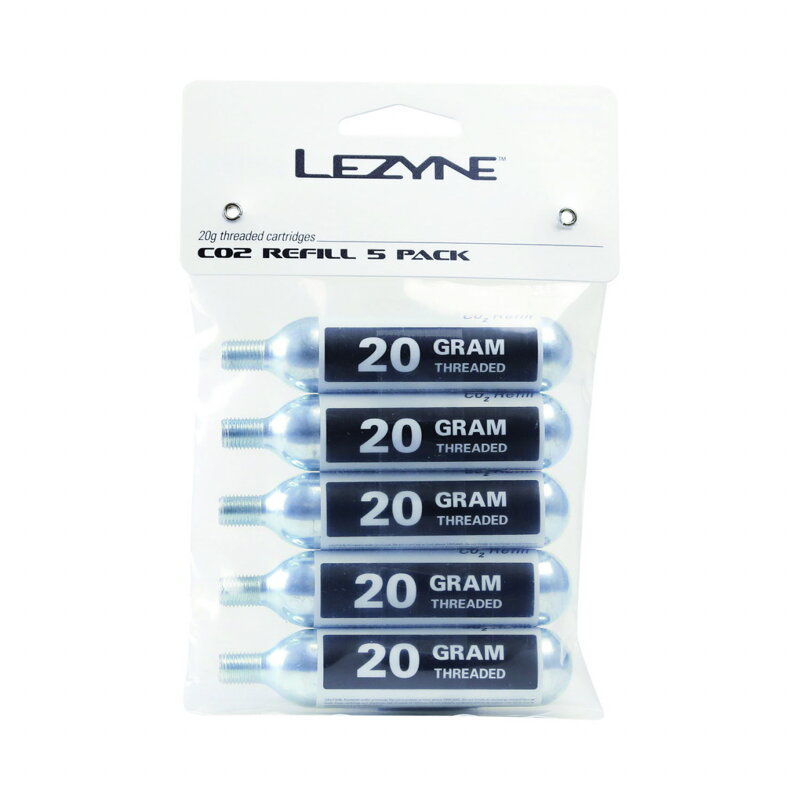 Lezyne bombičky CO2 balenie 5 ks, 20g, závit