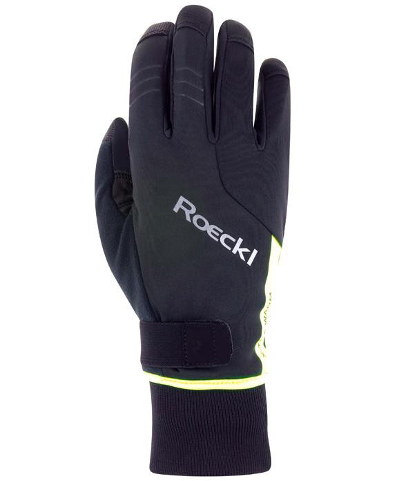 ROECKL Rukavice cyklistické zimné Villach 2 čierna/fluo žltá ROECKL Rukavice cyklistické zimné Villach 2 čierna/fluo žltá