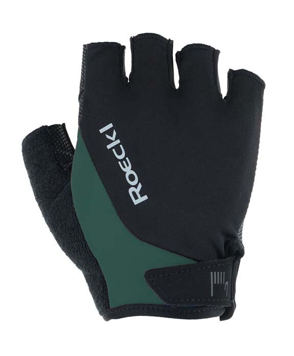 Roeckl cyklistické rukavice Basel 2, čierno-zelené (black/duck green) Roeckl cyklistické rukavice Basel 2, čierno-zelené (black/duck green)