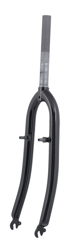 FORCE vidlica trekking 28" Fe 1" závit, čierna lesklá FORCE vidlica trekking 28" Fe 1" závit, čierna lesklá