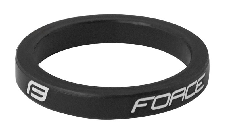 FORCE podložka 1 1/8" AHEAD 5 mm Al, čierna FORCE podložka 1 1/8" AHEAD 5 mm Al, čierna