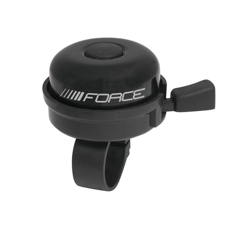 FORCE zvonček KLASIK Fe / plast 22,2mm, čierny FORCE zvonček KLASIK Fe / plast 22,2mm, čierny