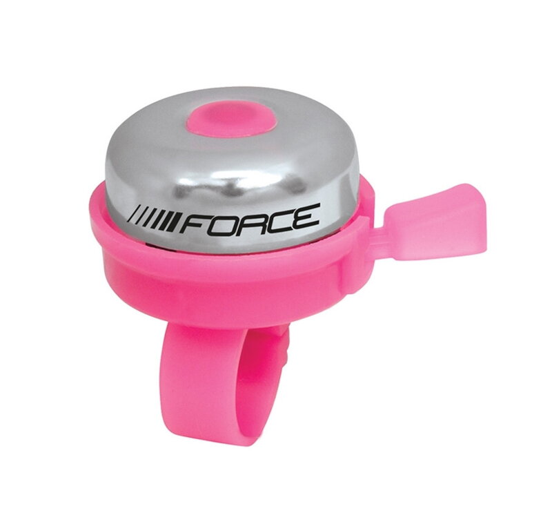 FORCE zvonček KLASIK Fe / plast 22,2mm, ružový FORCE zvonček KLASIK Fe / plast 22,2mm, ružový