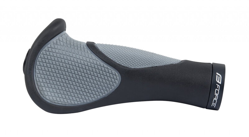 FORCE gripy ANATOMIC istené, čierno-šedé, balené FORCE gripy ANATOMIC istené, čierno-šedé, balené