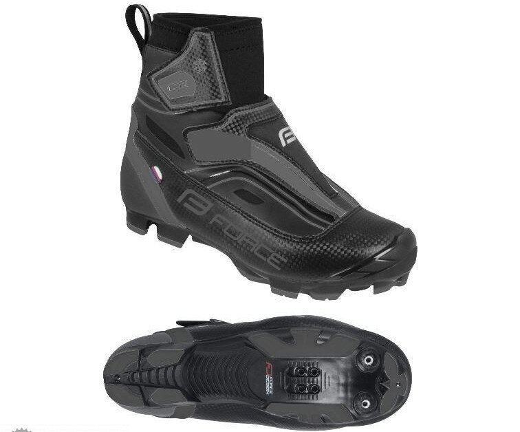 FORCE tretry zimné ICE21 MTB, čierne FORCE tretry zimné ICE21 MTB, čierne