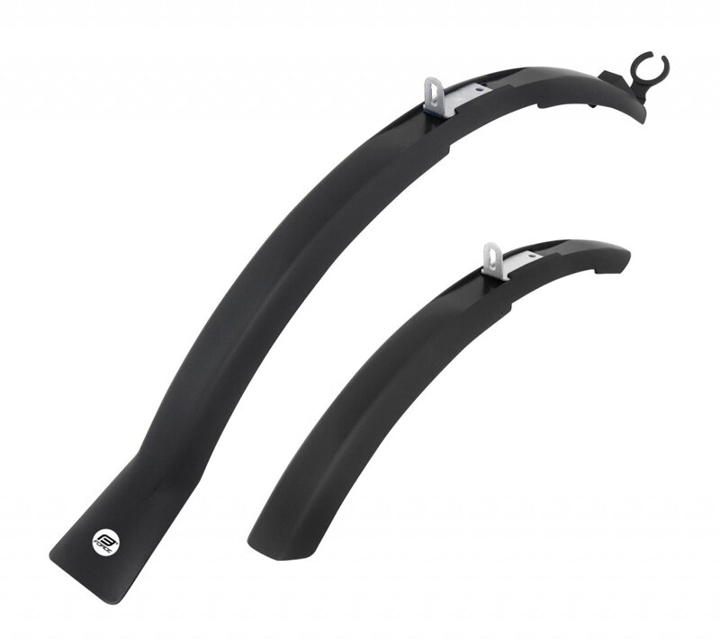 FORCE blatníky 26 - 28" s lopatkou, plast, čierne FORCE blatníky 26 - 28" s lopatkou, plast, čierne