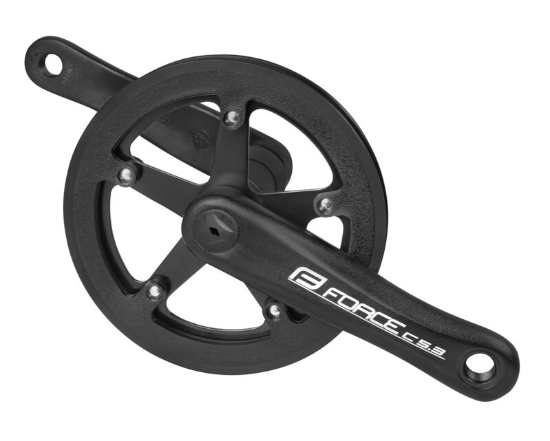 FORCE kľuky C5.3 Al 36z kryt 140mm, čierne FORCE kľuky C5.3 Al 36z kryt 140mm, čierne