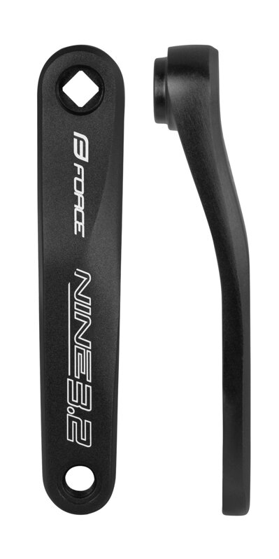 FORCE kľuka ľavá NINE3.2 Al 175mm, čierna FORCE kľuka ľavá NINE3.2 Al 175mm, čierna
