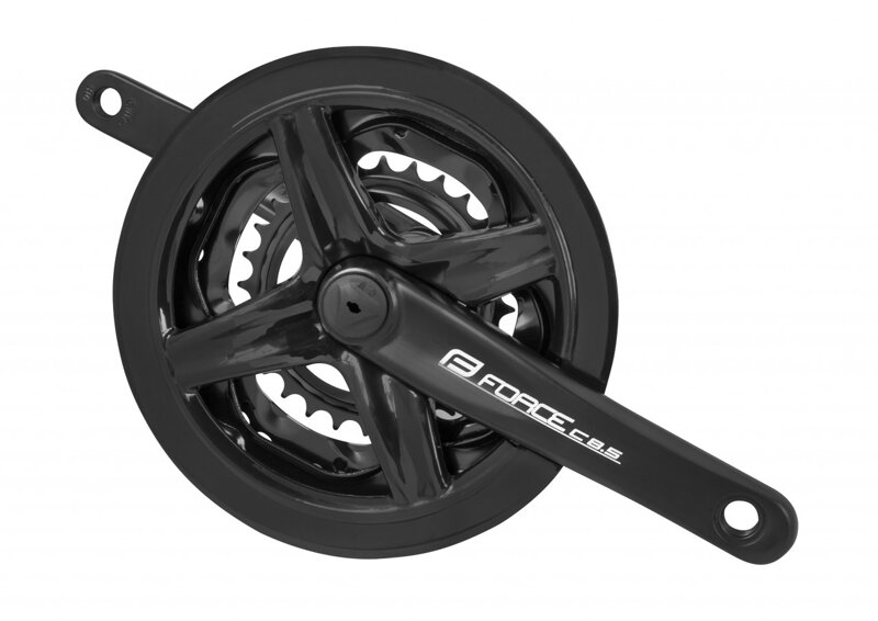 FORCE kľuky C8.5 Al 48/38 / 28Z kryt 170mm, čierne FORCE kľuky C8.5 Al 48/38 / 28Z kryt 170mm, čierne