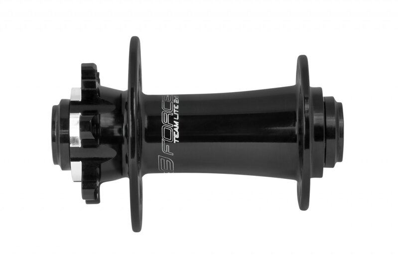 FORCE náboj predný TEAM lite 15mm osa, 6d, 28d, čierny FORCE náboj predný TEAM lite 15mm osa, 6d, 28d, čierny