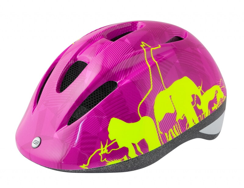 FORCE prilba FUN ANIMALS detská fluo-ružová S FORCE prilba FUN ANIMALS detská fluo-ružová S