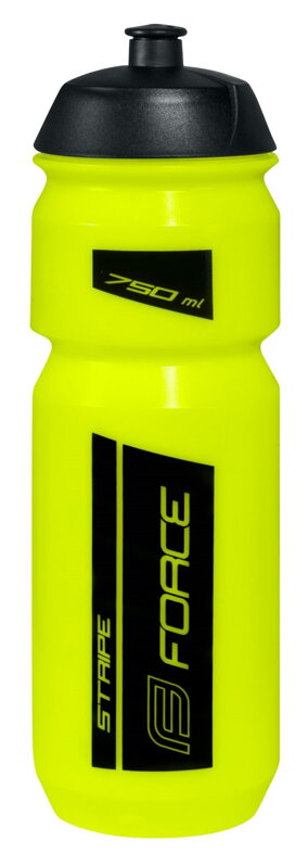 FORCE fľaša STRIPE 0,75 l, fluo-čierna
