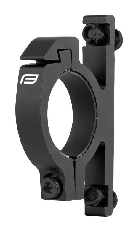 FORCE držiak košíku na riadítka Ø 31.8 mm, Al, čierny FORCE držiak košíku na riadítka Ø 31.8 mm, Al, čierny