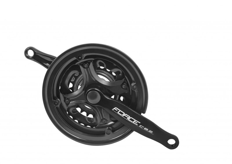 FORCE kľuky C8.2 Fe 42/34 / 24z 152mm, čierne FORCE kľuky C8.2 Fe 42/34 / 24z 152mm, čierne