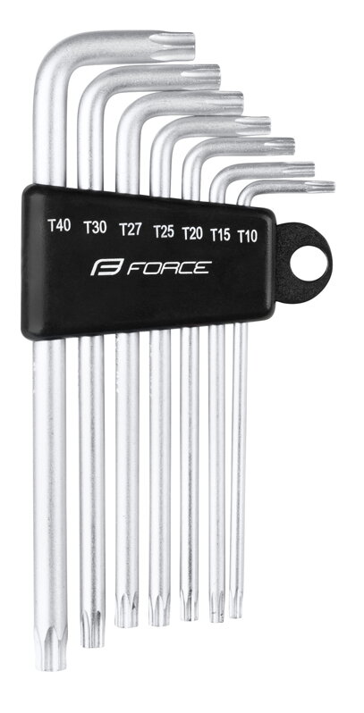 FORCE sada 7 torx kľúčov PROFI T10-40, v držiaku FORCE sada 7 torx kľúčov PROFI T10-40, v držiaku