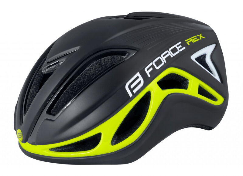 FORCE prilba REX, čierno-fluo FORCE prilba REX, čierno-fluo