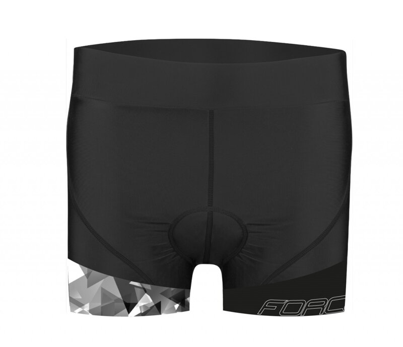 FORCE krátke nohavice MINI do pásu s vložkou,dámske, čierne FORCE krátke nohavice MINI do pásu s vložkou,dámske, čierne