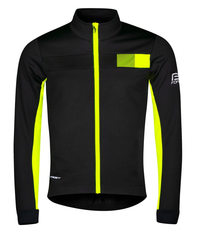 Force bunda FROST softshell pánská, černo-fluo