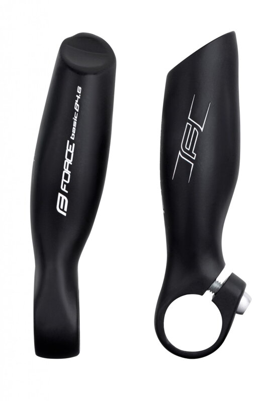 FORCE rohy B4.6 11,5 cm Al, čierne matné FORCE rohy B4.6 11,5 cm Al, čierne matné