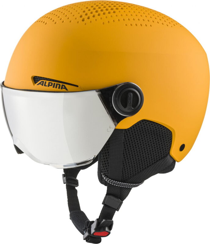 ALPINA Juniorská lyžiarska prilba ZUPO VISOR Q-LITE ohnivo žltá ALPINA Juniorská lyžiarska prilba ZUPO VISOR Q-LITE ohnivo žltá