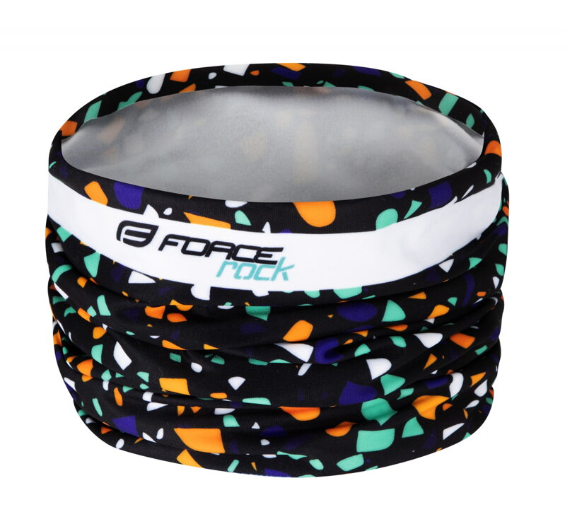 FORCE šatka ROCK jar/jeseň, čierno-oranžová UNI