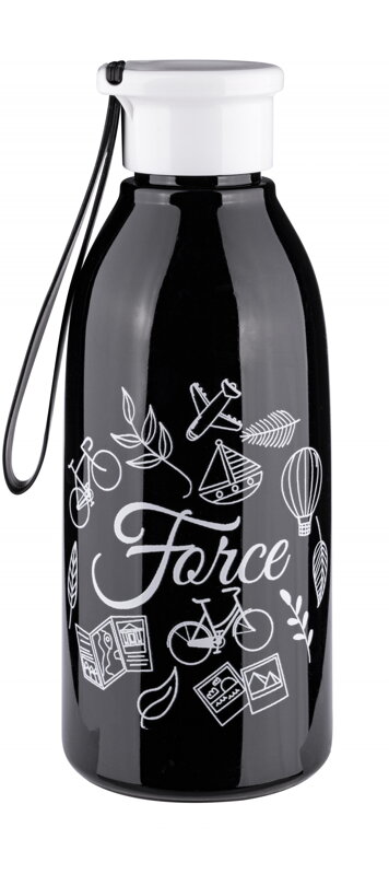 FORCE fľaša DROP 0,6 l, čierna FORCE fľaša DROP 0,6 l, čierna