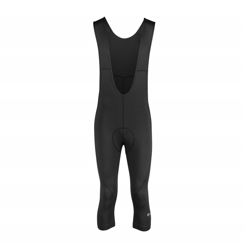 Force nohavice 3/4 F MAZE s trakmi a vložkou, čierne