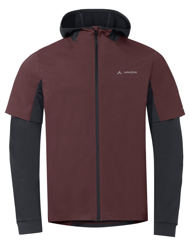 Vaude cyklistický dres All Year Moab FZ Hoody, pánsky, dark oak