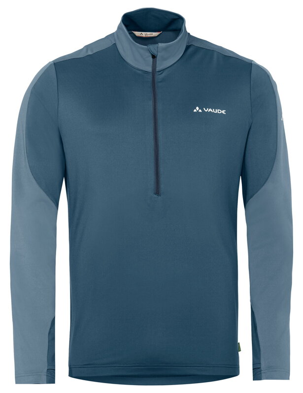 Vaude fleecový pulóver Livigno Halfzip II, pánsky, blue gray Vaude fleecový pulóver Livigno Halfzip II, pánsky, blue gray