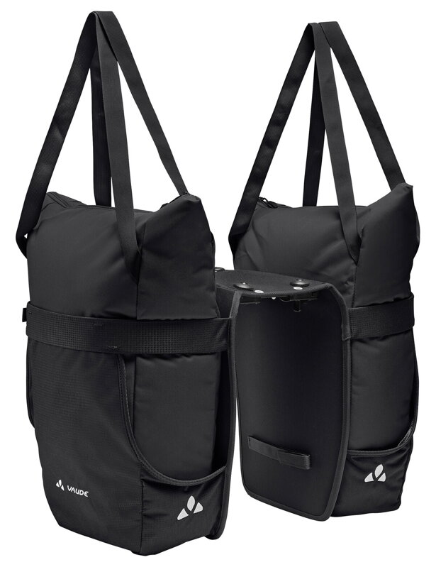 Vaude dvojitá taška na nosič TwinShopper (UniKlip 2), black Vaude dvojitá taška na nosič TwinShopper (UniKlip 2), black