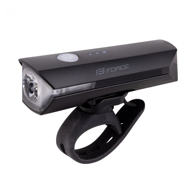 FORCE svetlo predné FLUX 550LM USB, čierne FORCE svetlo predné FLUX 550LM USB, čierne