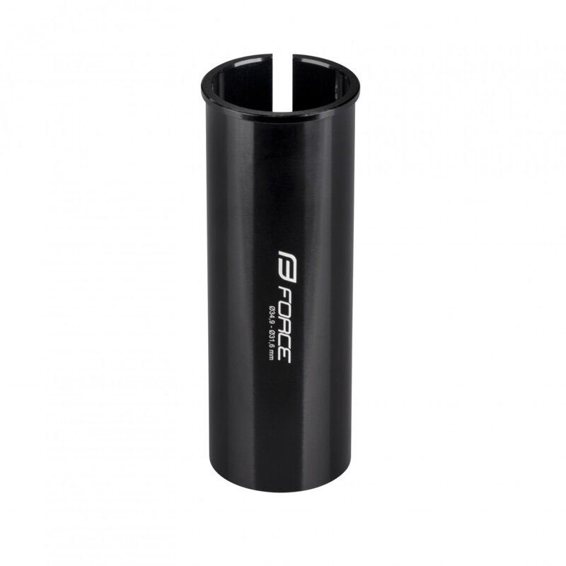 FORCE redukcia sedlovky 34,9-31,6mm, hliníková, čierna FORCE redukcia sedlovky 34,9-31,6mm, hliníková, čierna