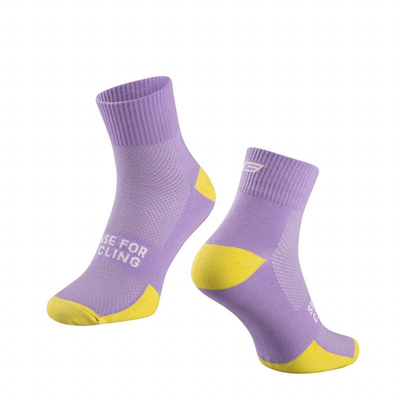 FORCE ponožky EDGE, fialovo-fluo FORCE ponožky EDGE, fialovo-fluo