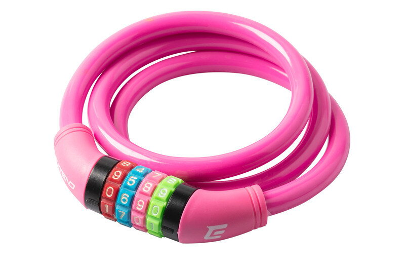 Extend zámok na bicykel NUMERIC 4, 12*1000mm, multicolor digits