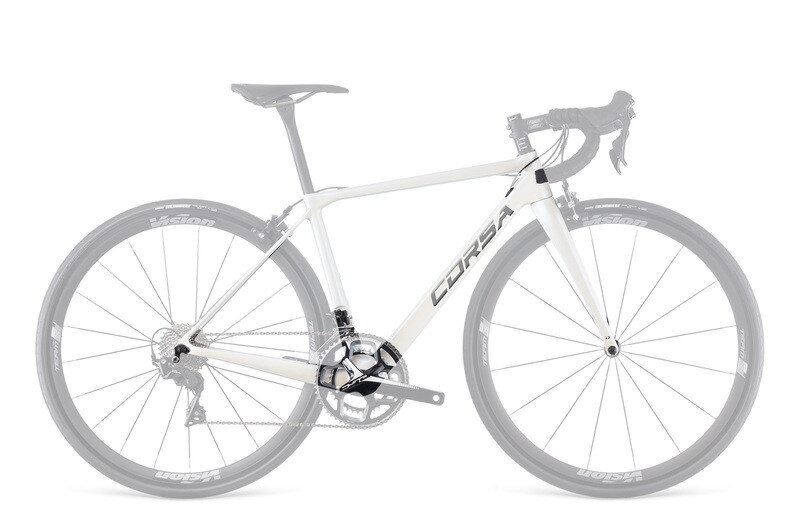 DEMA cestný rámový set  CORSA White, veľkosť 550mm, vidlica