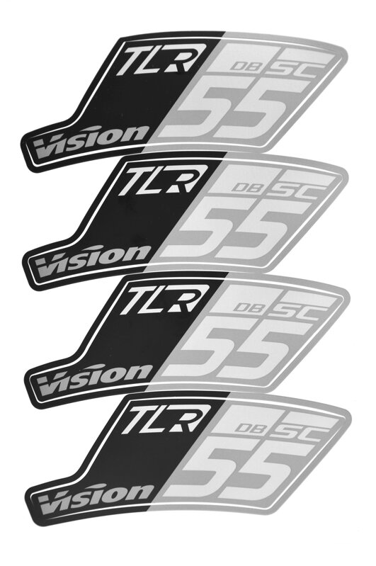 VISION nálepky na ráfik SC 55 DB TL ZJWH0572 (1bike) , Gray