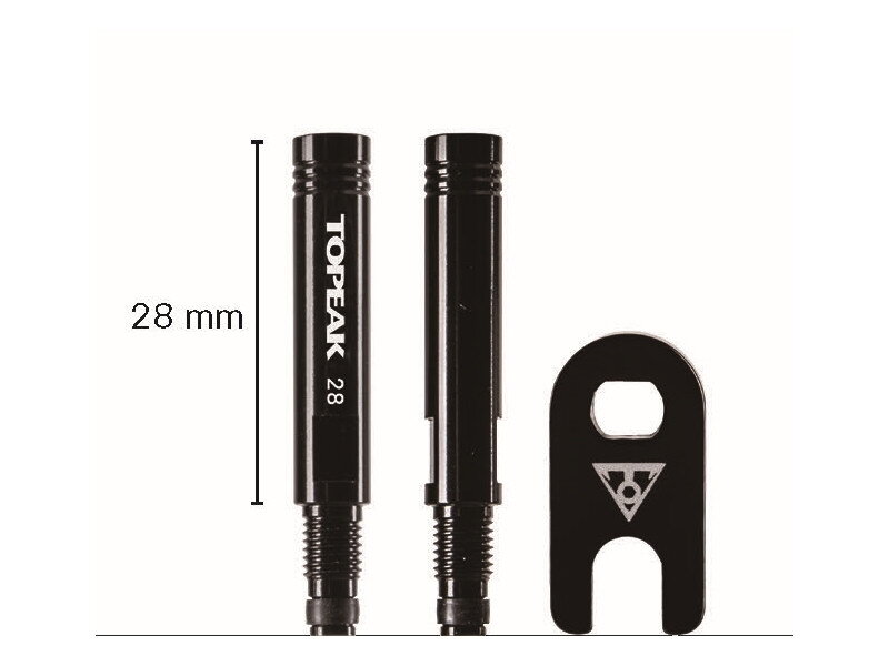 Topeak ventilový predlžovací adaptér VALVE EXTENDER 28mm (2 ks)
