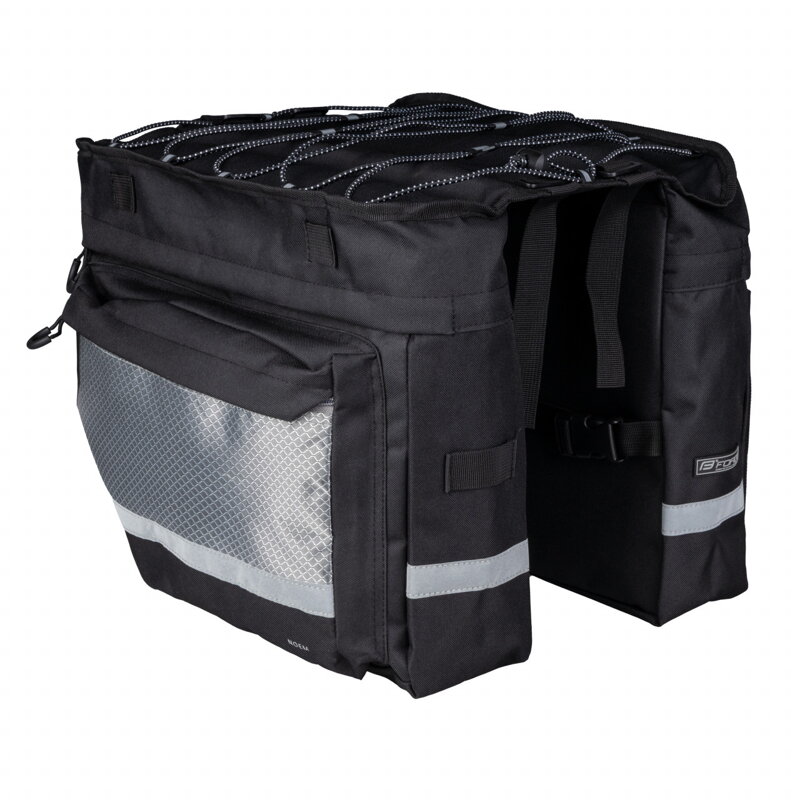 Force taška-dvojbrašna zadná NOEM, čierna 2x10 l