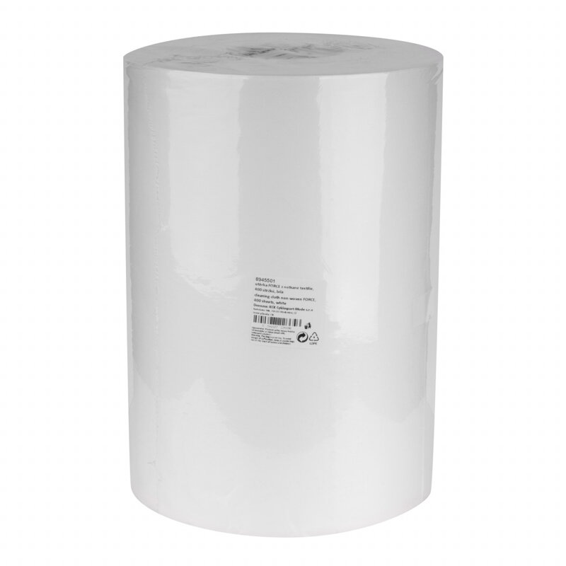 Force utierka z netkanej textílie, 400 útržkov, biela