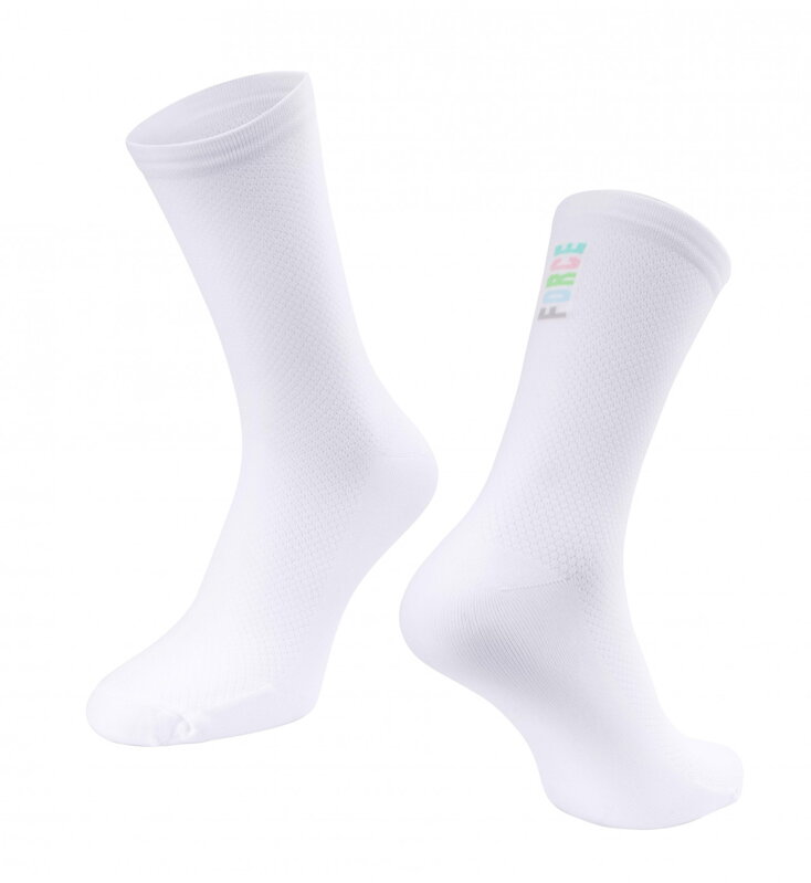 Force ponožky COLOUR dlhé, biele