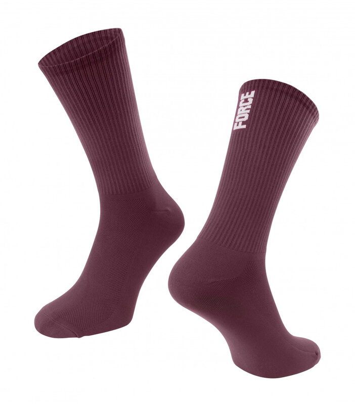 Force ponožky LONGER SLIM, vínové