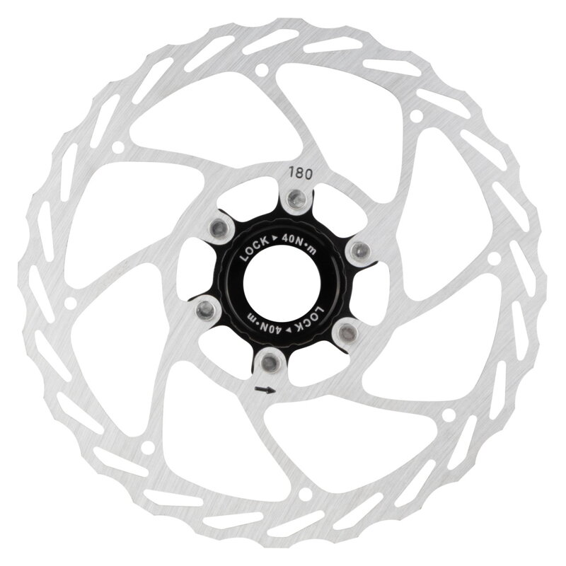 Force kotúč brzdový 180 mm, CENTER LOCK, strieborný